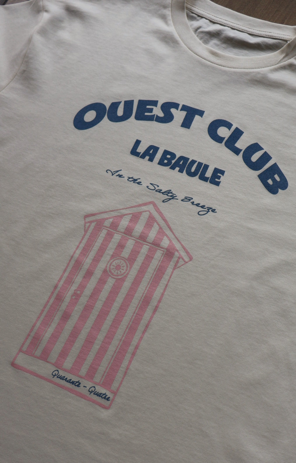 T-SHIRT LA BAULE - CREME