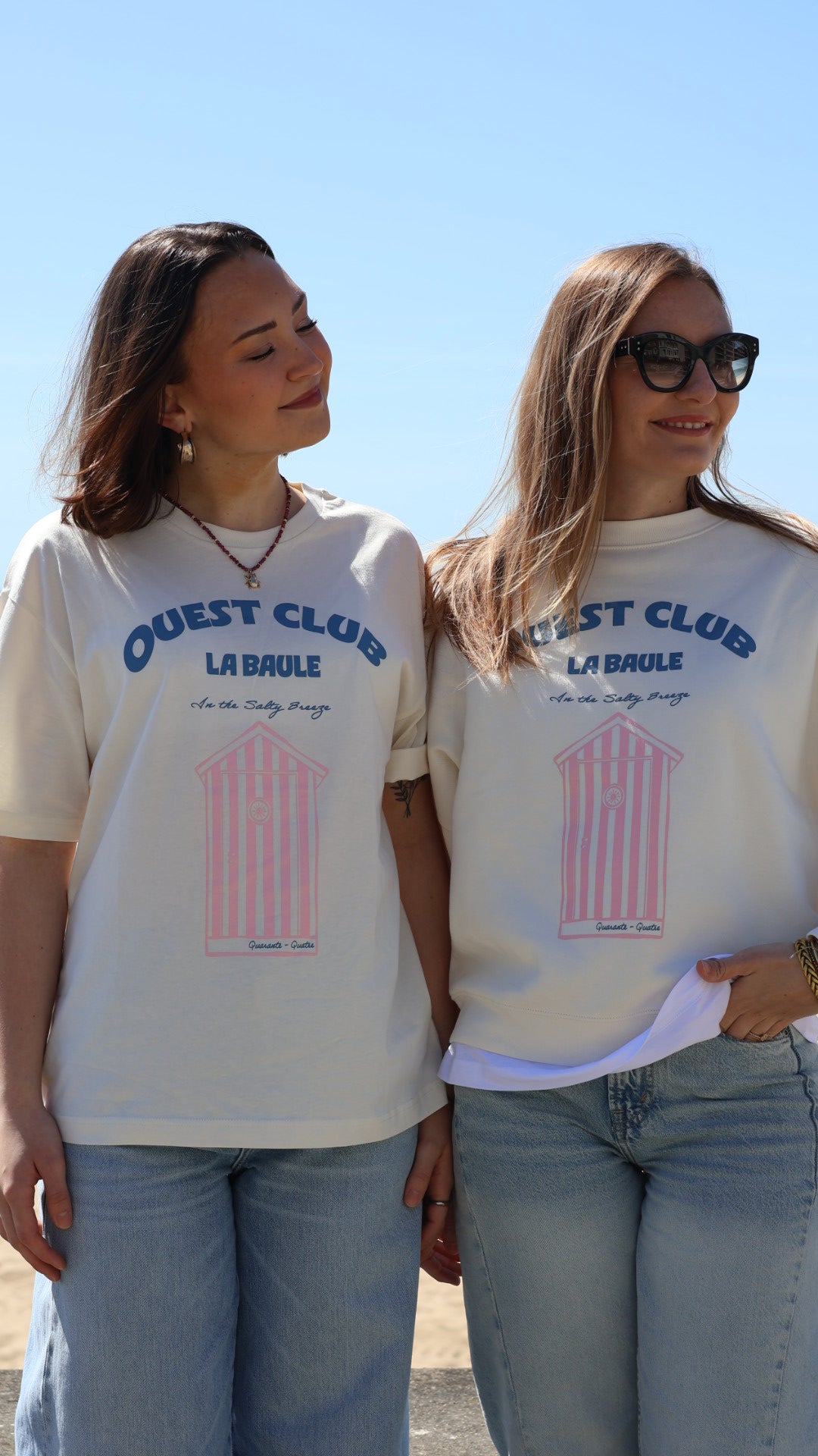 T-SHIRT LA BAULE - CREME