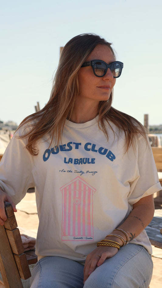 T-SHIRT LA BAULE - CREME